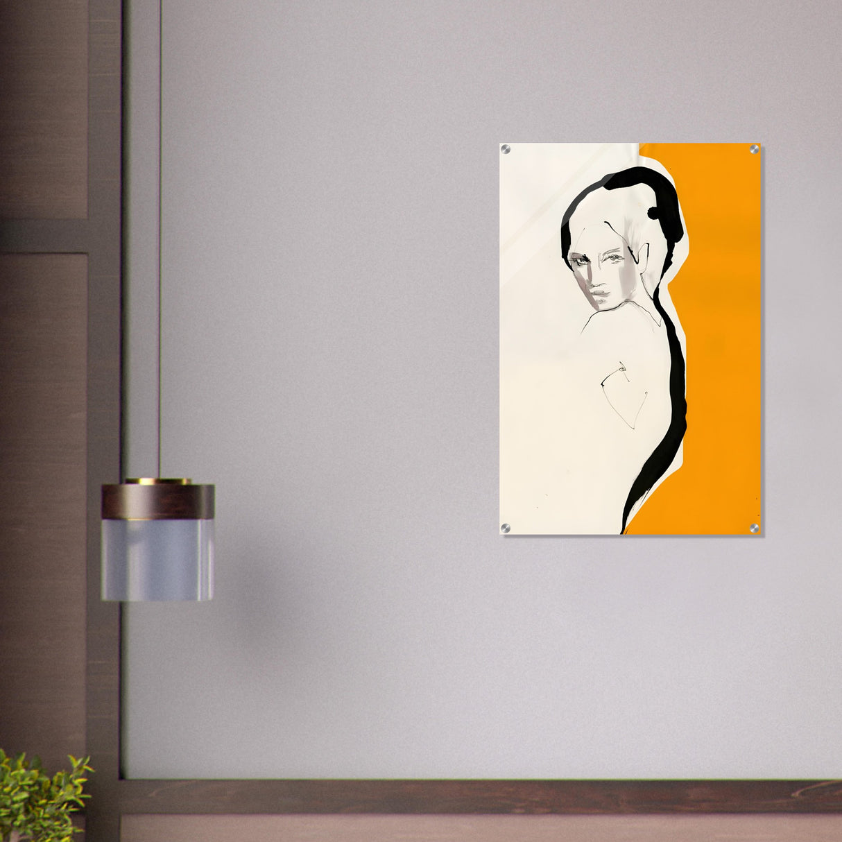 da vinci minimalist modern wall art 3