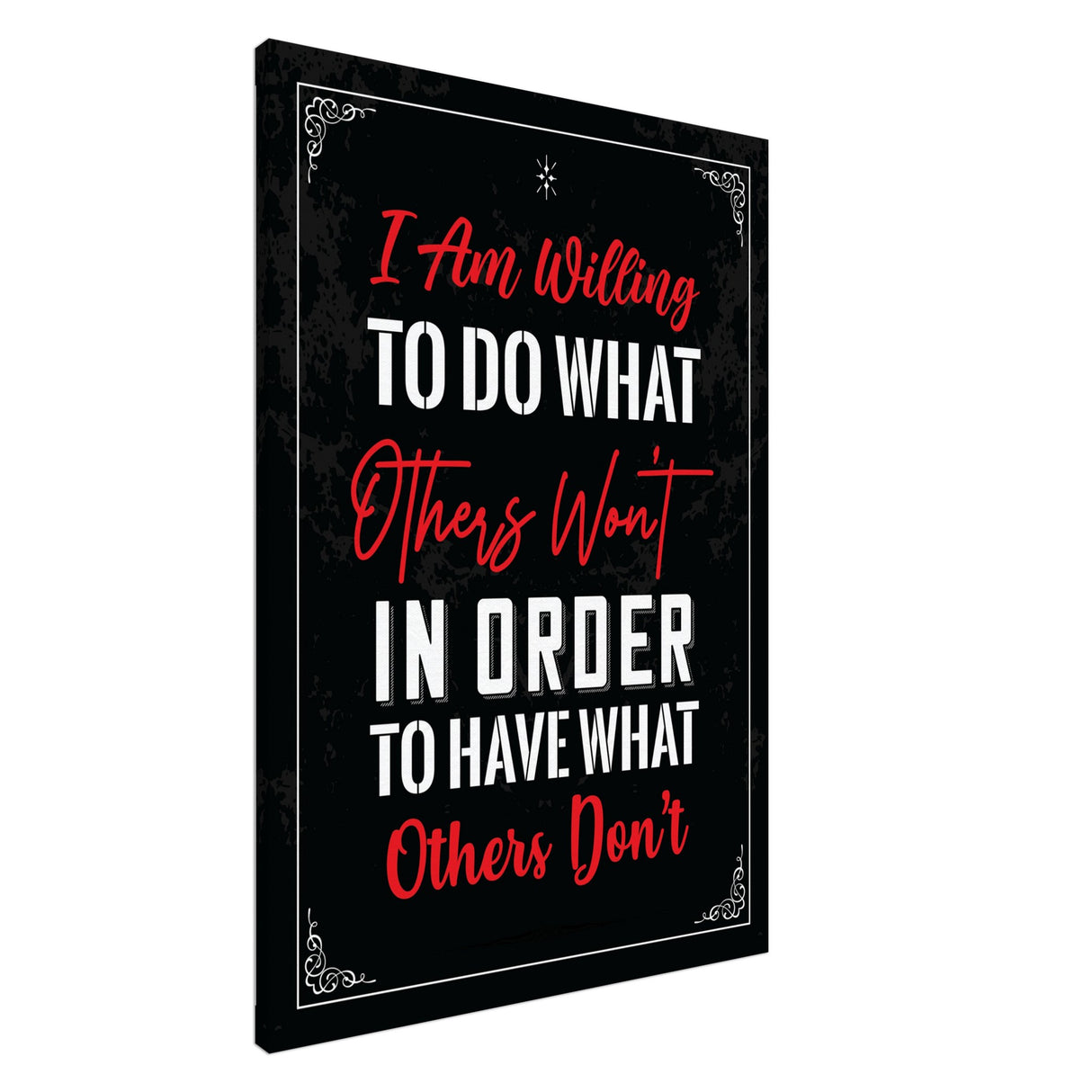 da vinci motivational wall art willing