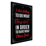da vinci motivational wall art willing