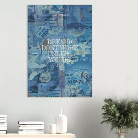 da vinci motivational wall art dreams