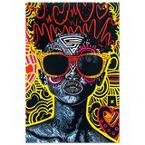 electric royalty afro futurist pop expression wall art print30x45 cm / 12x18″Wood Prints
