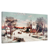 Vintage Christmas Eve Canvas Print by Hoover & Son â€“ Timeless Winter Landscape Art30x60 cm / 12x24â€³