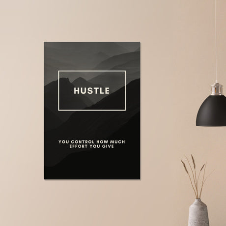  motivational wall art hustle 1