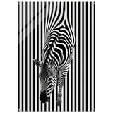  minimalist wall art wildlife zebra