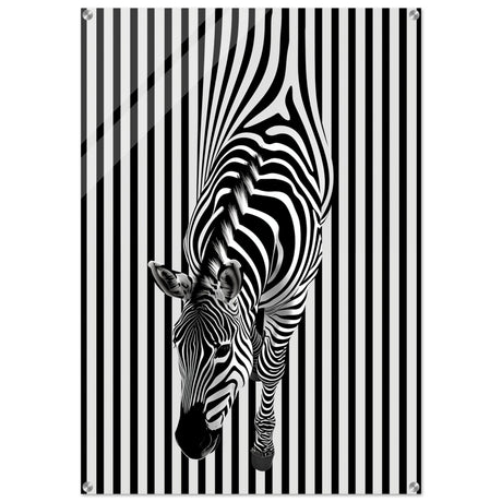  minimalist wall art wildlife zebra