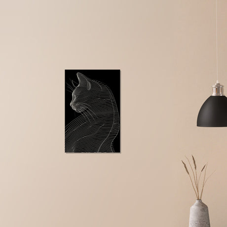  minimalist nature wall art cat animal prints