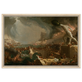 the course of empire destruction by thomas cole classic historical art print50x75 cm / 20x30″Brushed Aluminum Print