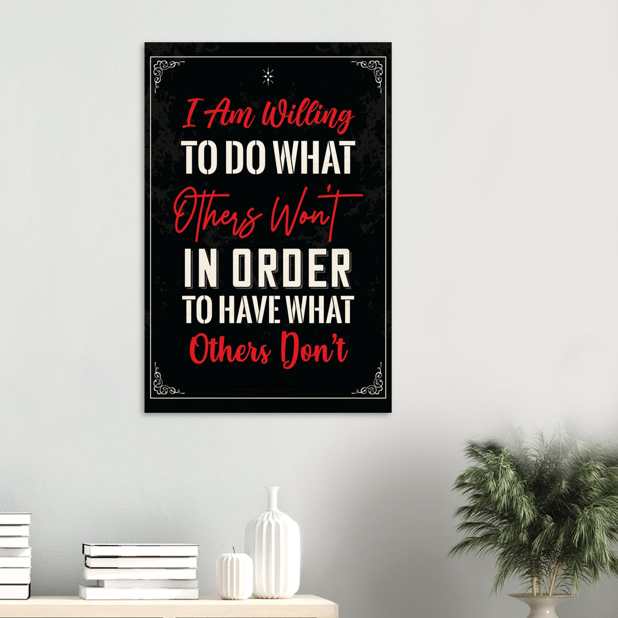 da vinci motivational wall art willing