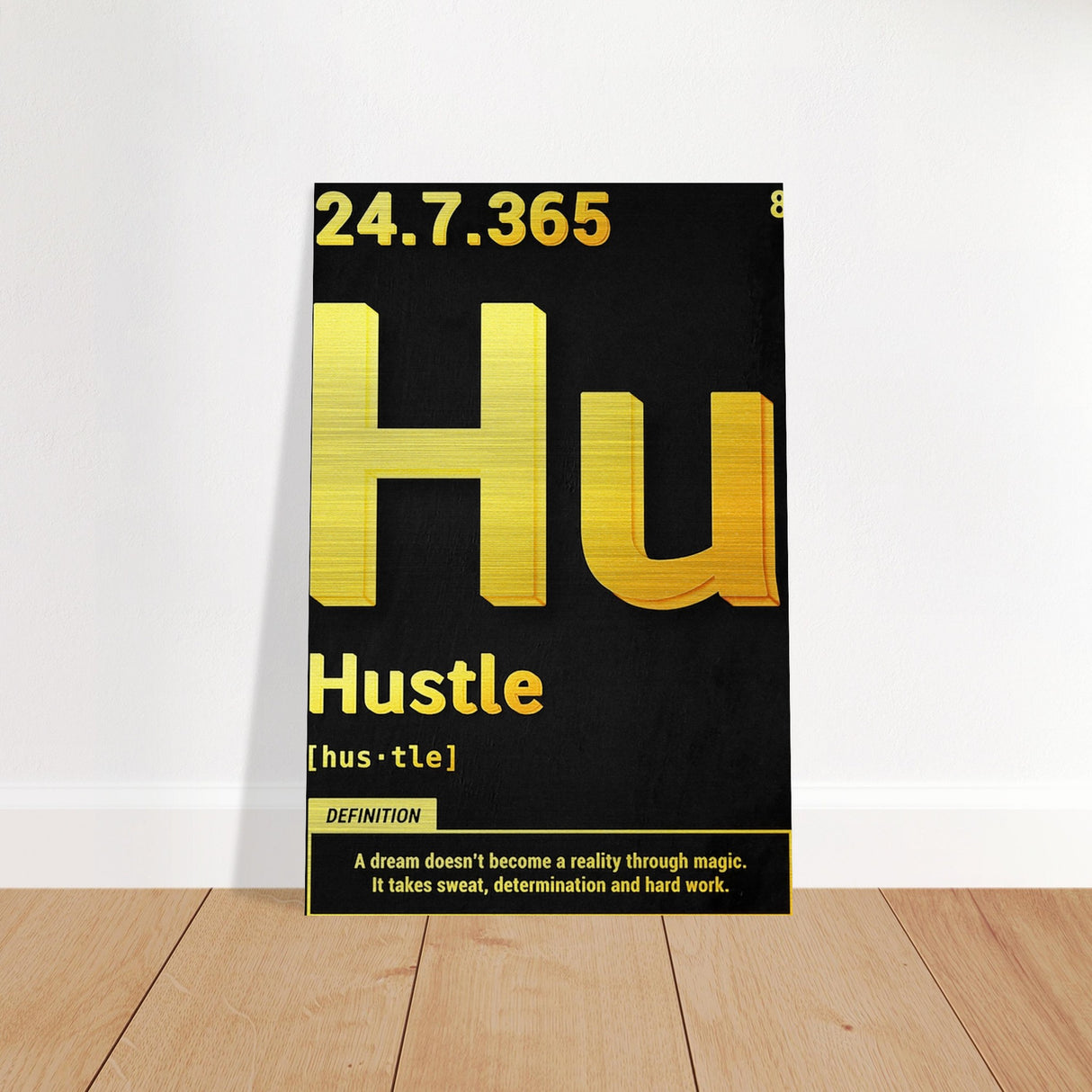 da vinci motivational wall art hustle
