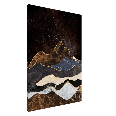 celestial ridges marbled mountain majesty wall art print20x30 cm / 8x12″Framed Canvas