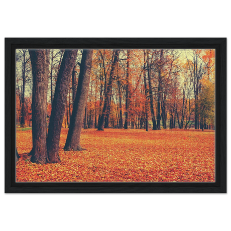 golden silence in autumn a tranquil forest escape wall art print40x60 cm / 16x24″Canvas