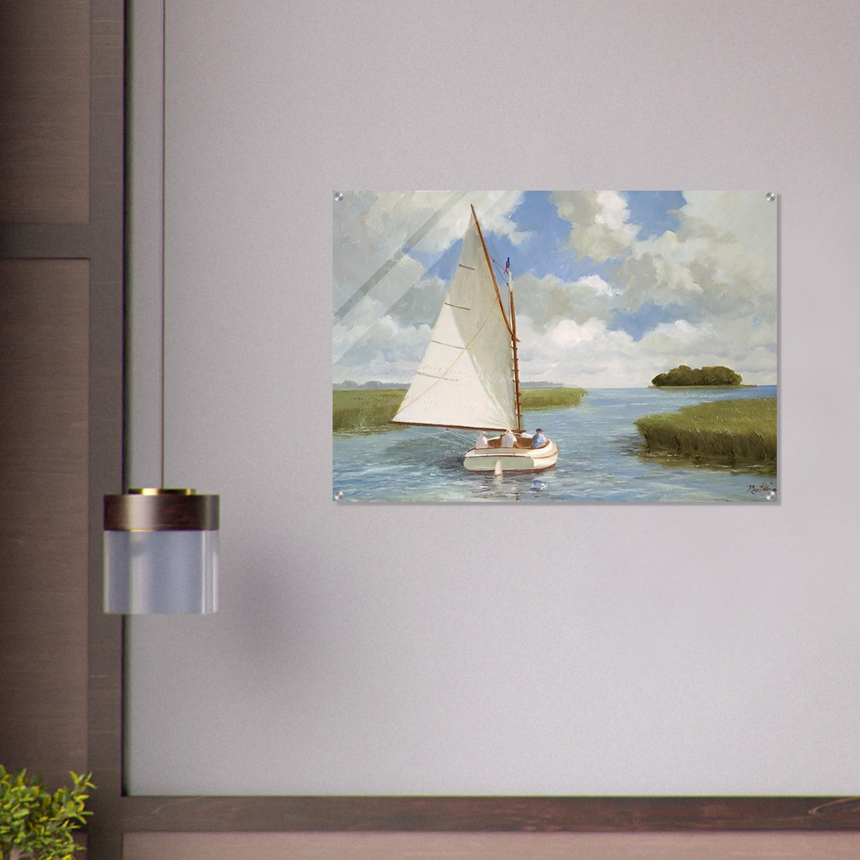da vinci nature wall art boat