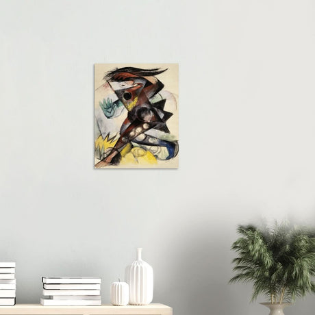 Caliban (from Shakespeare's The Tempest) by Franz Marc 1914 Wall art print - Wood Prints - 40x50 cm / 16x20″ - 20 mm