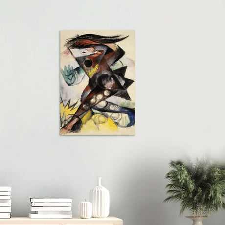 Caliban (from Shakespeare's The Tempest) by Franz Marc 1914 Wall art print - Wood Prints - 50x70 cm / 20x28″ - 10 mm
