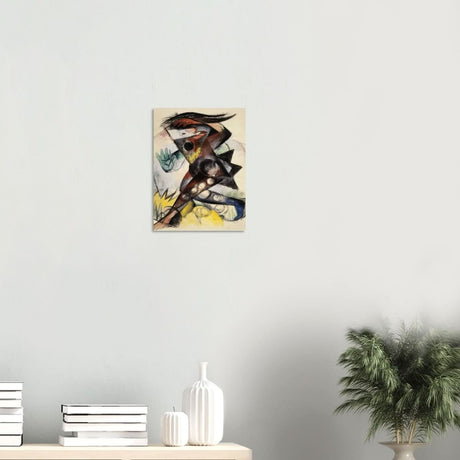 Caliban (from Shakespeare's The Tempest) by Franz Marc 1914 Wall art print - Wood Prints - 30x40 cm / 12x16″ - 10 mm