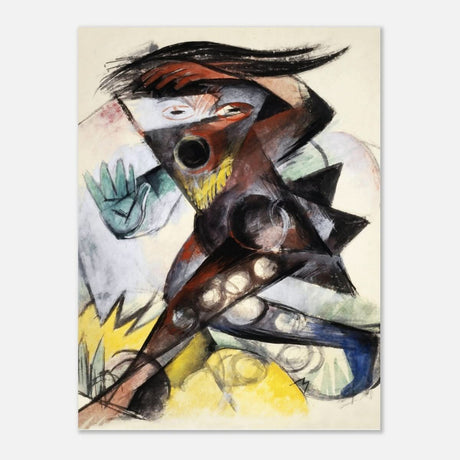 Caliban (from Shakespeare's The Tempest) by Franz Marc 1914 Wall art print - Aluminum Print - 60x80 cm / 24x32″ - 