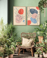 Calm Earth Pair - Canvas - 30X45 CM / 12X18″ - 