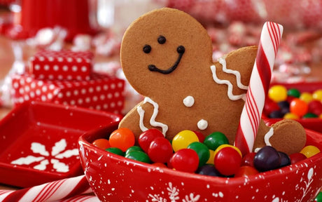 Candy Cane & Gingerbread Cheer | Christmas Collection | 2 Design Options - 30x45 cm / 12x18″ - Design Option 1 - Acrylic Print
