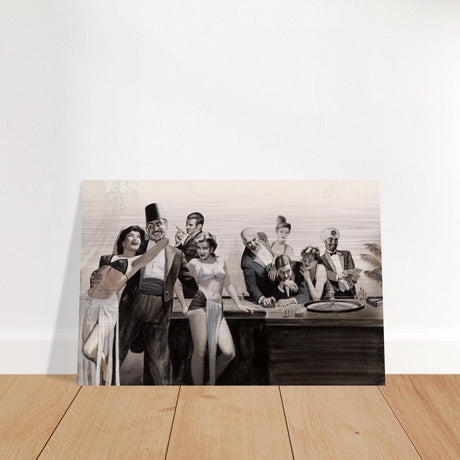 Casino Royale Nights | Vintage Glamour - Brushed Aluminum Print - 50x75 cm / 20x30″ - 