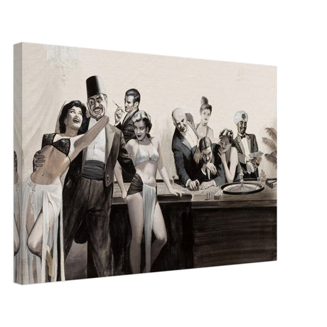 Casino Royale Nights | Vintage Glamour - Canvas - 40x60 cm / 16x24″ - 