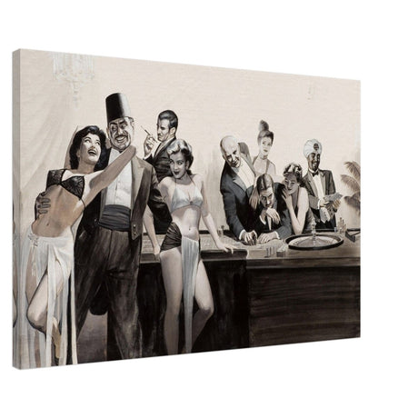 Casino Royale Nights | Vintage Glamour - Canvas - 60x90 cm / 24x36″ - 