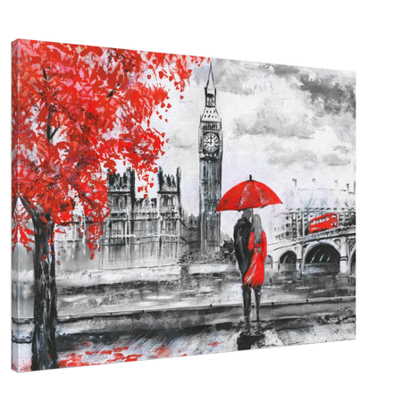 love in london rain romantic city escape wall art print40x60 cm / 16x24″Aluminum Print