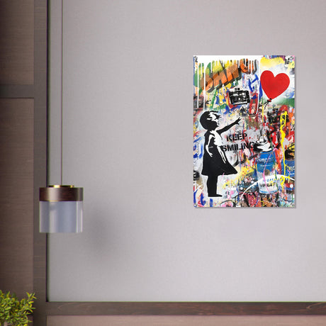 da vinci pop art wall art smile