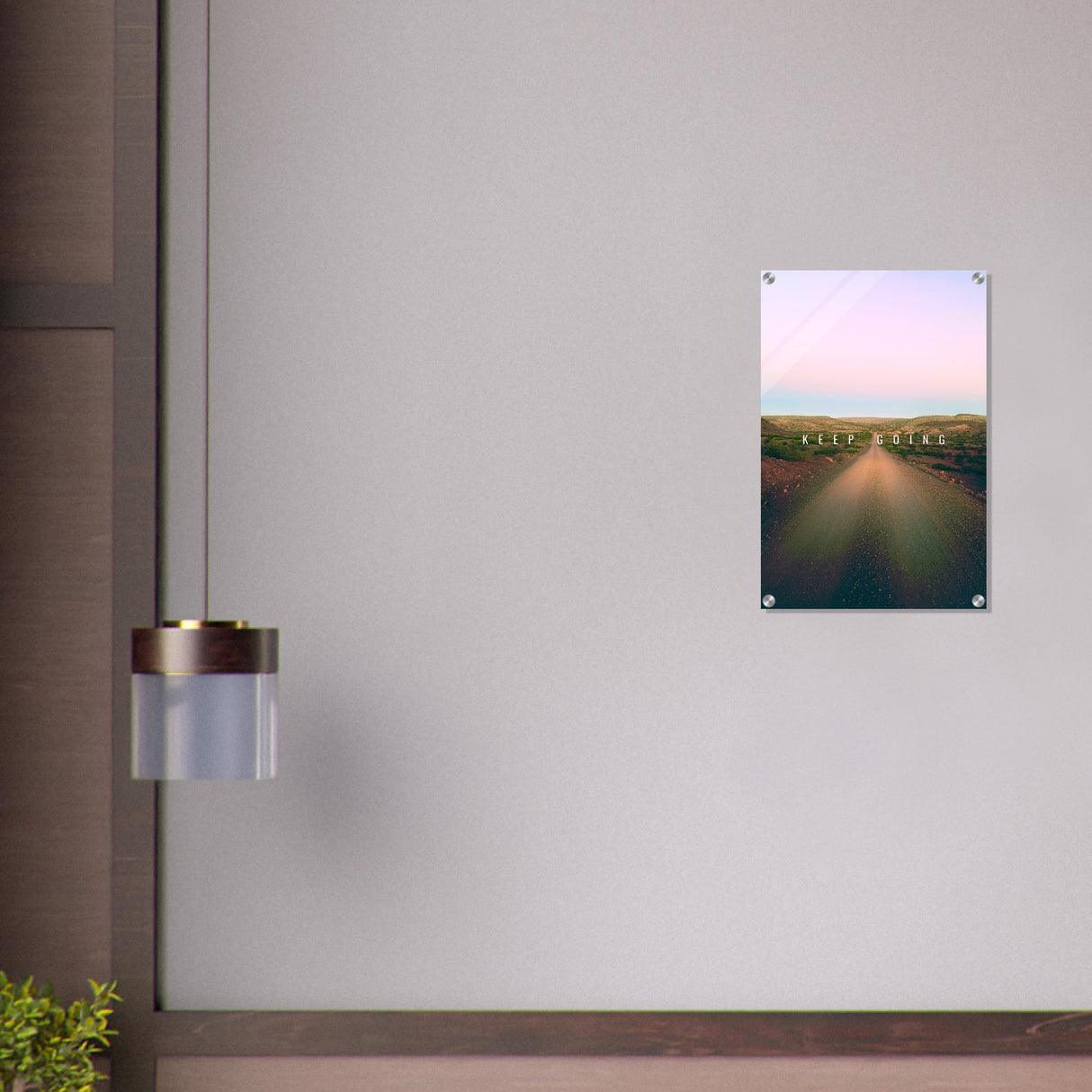 da vinci motivational wall art keep going