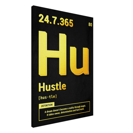 da vinci motivational wall art hustle