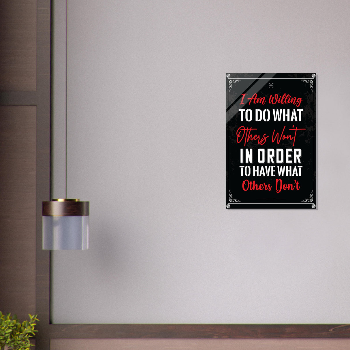 da vinci motivational wall art willing