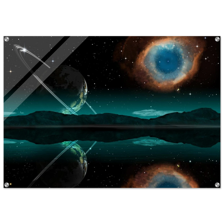 "Celestial Reflections" – A Portal Beyond the Stars | Wall art Print - Acrylic Print - 70x100 cm / 28x40″ - 