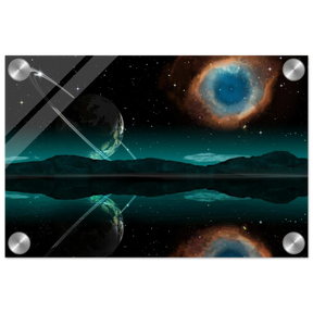"Celestial Reflections" – A Portal Beyond the Stars | Wall art Print - Acrylic Print - 20x30 cm / 8x12″ - 