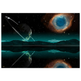 "Celestial Reflections" – A Portal Beyond the Stars | Wall art Print - Fine Art Poster - 70x100 cm / 28x40″ - 