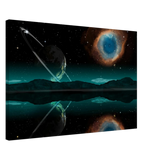 "Celestial Reflections" – A Portal Beyond the Stars | Wall art Print - Canvas - 50x75 cm / 20x30″ - 