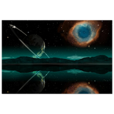 "Celestial Reflections" – A Portal Beyond the Stars | Wall art Print - Wood Prints - 60x90 cm / 24x36″ - 