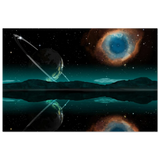 "Celestial Reflections" – A Portal Beyond the Stars | Wall art Print - Fine Art Poster - 30x45 cm / 12x18″ - 