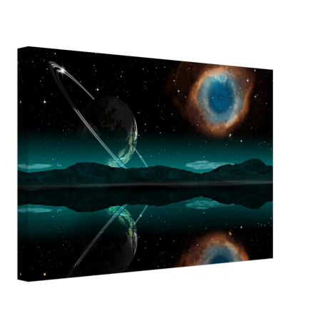 "Celestial Reflections" – A Portal Beyond the Stars | Wall art Print - Canvas - 30x45 cm / 12x18″ - 