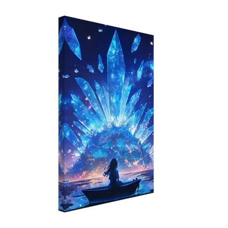 Celestial Reflections – Crystal Dreamscape Art | Wall art print - Canvas - 30x45 cm / 12x18″ - 