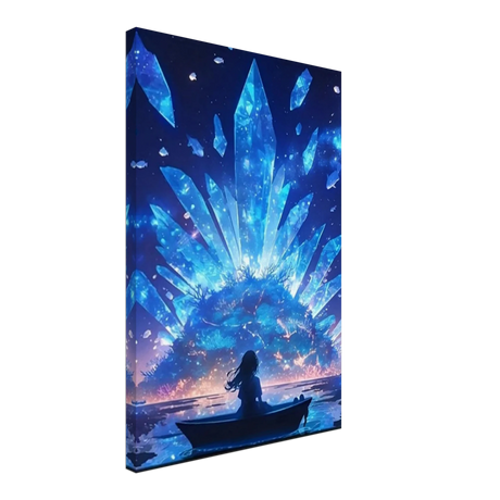 Celestial Reflections – Crystal Dreamscape Art | Wall art print - Canvas - 40x60 cm / 16x24″ - 