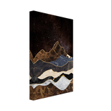"Celestial Ridges" – Marbled Mountain Majesty | Wall Art Print - Canvas - 20x30 cm / 8x12″ - 