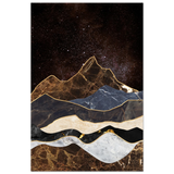 "Celestial Ridges" – Marbled Mountain Majesty | Wall Art Print - Fine Art Poster - 40x60 cm / 16x24″ - 