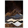"Celestial Ridges" – Marbled Mountain Majesty | Wall Art Print - Fine Art Poster - 60x90 cm / 24x36″ - 