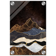 "Celestial Ridges" – Marbled Mountain Majesty | Wall Art Print - Acrylic Print - 20x30 cm / 8x12″ - 