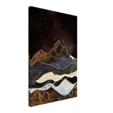 "Celestial Ridges" – Marbled Mountain Majesty | Wall Art Print - Canvas - 40x60 cm / 16x24″ - 