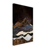 "Celestial Ridges" – Marbled Mountain Majesty | Wall Art Print - Canvas - 30x45 cm / 12x18″ - 