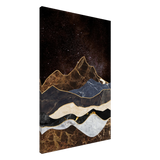"Celestial Ridges" – Marbled Mountain Majesty | Wall Art Print - Canvas - 60x90 cm / 24x36″ - 