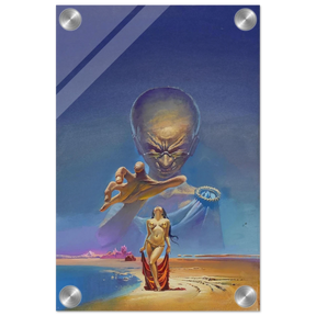 "Celestial Seduction" – Surreal Retro Sci - Fi Fantasy | Vintage Wall Art Print - Acrylic Print - 20x30 cm / 8x12″ - 