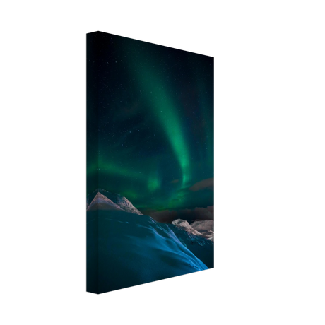 "Celestial Veil" – Dancing Lights Over Arctic Silence Fine Art Photography | Northern Lights Wall Art Print - Canvas - 20x30 cm / 8x12″ - 