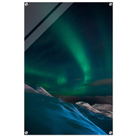 "Celestial Veil" – Dancing Lights Over Arctic Silence Fine Art Photography | Northern Lights Wall Art Print - Acrylic Print - 60x90 cm / 24x36″ - 