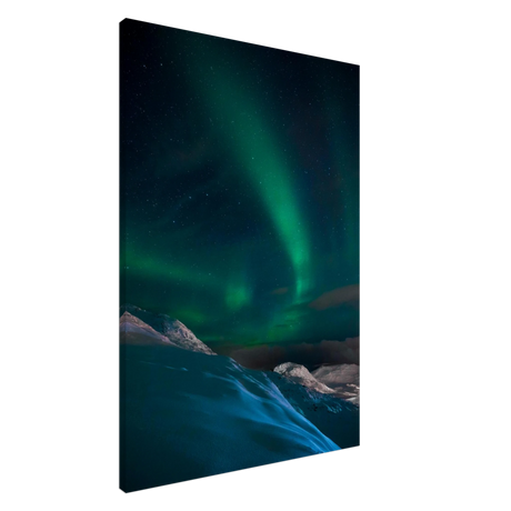 "Celestial Veil" – Dancing Lights Over Arctic Silence Fine Art Photography | Northern Lights Wall Art Print - Canvas - 70x100 cm / 28x40″ - 